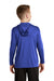 Sport-Tek YST358 Youth Competitor Moisture Wicking Long Sleeve Hooded T-Shirt Hoodie Royal Blue Back