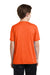 Sport-Tek YST360 Youth Contender Heather Moisture Wicking Short Sleeve Crewneck T-Shirt Orange Back
