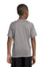 Sport-Tek YST361 Youth Contender Heather Moisture Wicking Short Sleeve Crewneck T-Shirt Vintage Grey/White Back