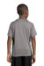 Sport-Tek YST361 Youth Contender Heather Moisture Wicking Short Sleeve Crewneck T-Shirt Vintage Grey/Forest Green Back