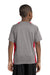 Sport-Tek YST361 Youth Contender Heather Moisture Wicking Short Sleeve Crewneck T-Shirt Vintage Grey/Red Back