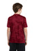 Sport-Tek YST370 Youth CamoHex Moisture Wicking Short Sleeve Crewneck T-Shirt Red Back
