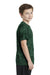 Sport-Tek YST370 Youth CamoHex Moisture Wicking Short Sleeve Crewneck T-Shirt Forest Green Side