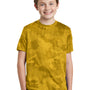Sport-Tek Youth CamoHex Moisture Wicking Short Sleeve Crewneck T-Shirt - Gold