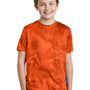 Sport-Tek Youth CamoHex Moisture Wicking Short Sleeve Crewneck T-Shirt - Neon Orange