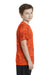 Sport-Tek YST370 Youth CamoHex Moisture Wicking Short Sleeve Crewneck T-Shirt Orange Side