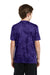 Sport-Tek YST370 Youth CamoHex Moisture Wicking Short Sleeve Crewneck T-Shirt Purple Back