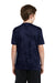 Sport-Tek YST370 Youth CamoHex Moisture Wicking Short Sleeve Crewneck T-Shirt Navy Blue Back