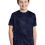 Sport-Tek Youth CamoHex Moisture Wicking Short Sleeve Crewneck T-Shirt - True Navy Blue