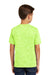 Sport-Tek YST390 Youth Electric Heather Moisture Wicking Short Sleeve Crewneck T-Shirt Lime Green Back