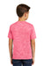 Sport-Tek YST390 Youth Electric Heather Moisture Wicking Short Sleeve Crewneck T-Shirt Fuchsia Pink Back
