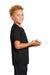 Sport-Tek YST400 Youth Moisture Wicking Short Sleeve Crewneck T-Shirt Black Side
