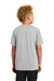 Sport-Tek YST400 Youth Moisture Wicking Short Sleeve Crewneck T-Shirt Light Grey Back