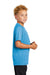 Sport-Tek YST400 Youth Moisture Wicking Short Sleeve Crewneck T-Shirt Pond Blue Side