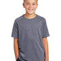 Sport-Tek Youth Moisture Wicking Short Sleeve Crewneck T-Shirt - Heather True Navy Blue
