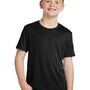 Sport-Tek Youth Competitor Moisture Wicking Short Sleeve Crewneck T-Shirt - Black