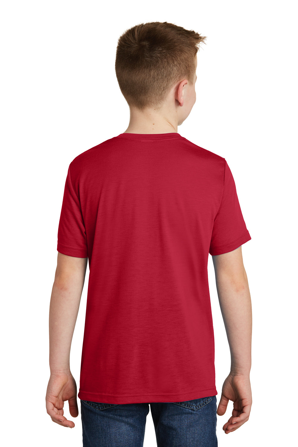 Sport-Tek YST450 Youth Competitor Moisture Wicking Short Sleeve Crewneck T-Shirt Red Back