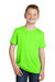Sport-Tek YST450 Youth Competitor Moisture Wicking Short Sleeve Crewneck T-Shirt Neon Green Front