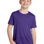 Sport-Tek Youth Competitor Moisture Wicking Short Sleeve Crewneck T-Shirt - Purple