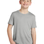 Sport-Tek Youth Competitor Moisture Wicking Short Sleeve Crewneck T-Shirt - Silver Grey