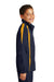 Sport-Tek YST60 Youth Water Resistant Full Zip Jacket Navy Blue/Gold Side