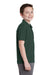 Sport-Tek YST640 Youth RacerMesh Moisture Wicking Short Sleeve Polo Shirt Forest Green Side