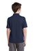 Sport-Tek YST640 Youth RacerMesh Moisture Wicking Short Sleeve Polo Shirt Navy Blue Back