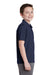 Sport-Tek YST640 Youth RacerMesh Moisture Wicking Short Sleeve Polo Shirt Navy Blue Side