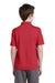 Sport-Tek YST640 Youth RacerMesh Moisture Wicking Short Sleeve Polo Shirt Red Back