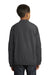 Sport-Tek YST72 Youth Water Resistant V-Neck Wind Jacket Graphite Grey Back