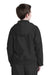 Sport-Tek YST73 Youth Water Resistant Full Zip Hooded Jacket Black Back