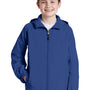 Sport-Tek Youth Water Resistant Full Zip Hooded Jacket - True Royal Blue