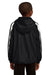 Sport-Tek YST81 Youth Full Zip Hooded Jacket Black Back