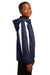 Sport-Tek YST81 Youth Full Zip Hooded Jacket Navy Blue Side