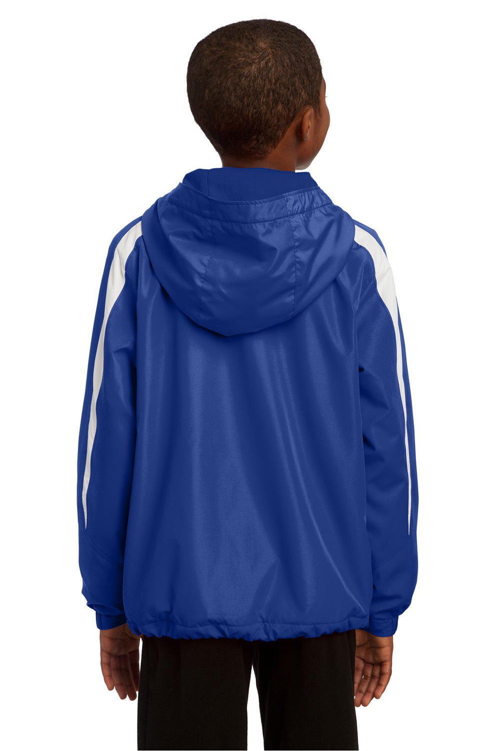 Sport-Tek YST81 Youth Full Zip Hooded Jacket Royal Blue Back