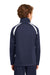 Sport-Tek YST90 Youth Full Zip Track Jacket Navy Blue Back