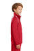 Sport-Tek YST90 Youth Full Zip Track Jacket Red Side