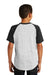 Sport-Tek YT201 Youth Short Sleeve Crewneck T-Shirt Heather Grey/Black Back