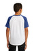 Sport-Tek YT201 Youth Short Sleeve Crewneck T-Shirt White/Royal Blue Back